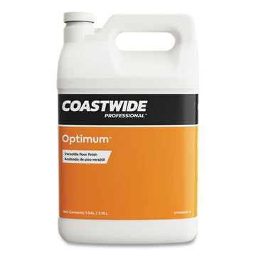Coastwide Professional™ Optimum Floor Finish, Unscented, 3.78 L, 4-carton freeshipping - TVN Wholesale